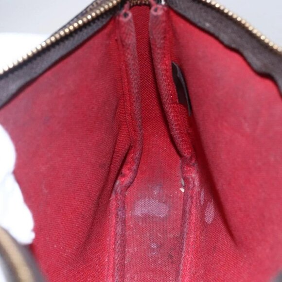 LOUIS VUITTON Damier Ebene Pochette Accessoires Pouch N41206 LV Auth 147934 - Picture 13 of 16